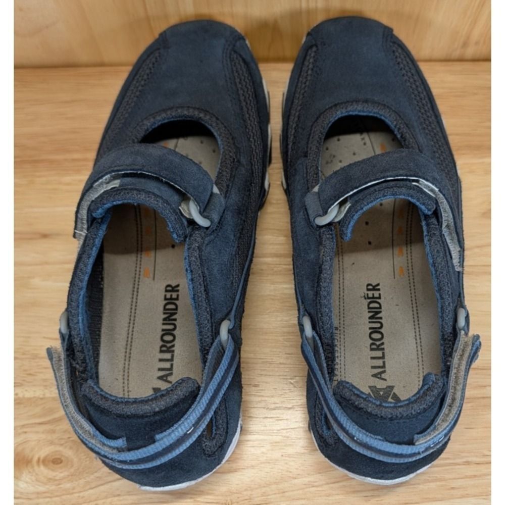 Allrounder Mary Jane Shoes Womens US 7 EU 37 Navy Comfort Strap - Picture 8 of 10